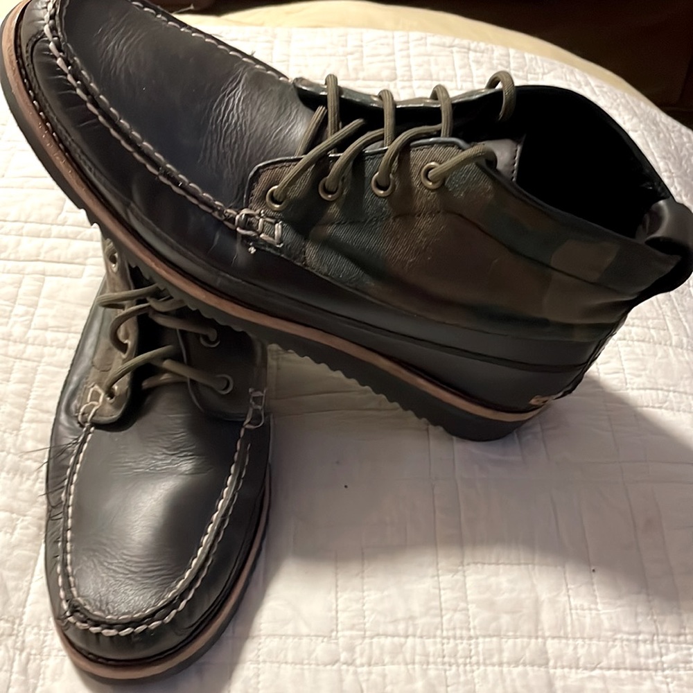 Cole Haan Punch camo chukka boots, men's 10
